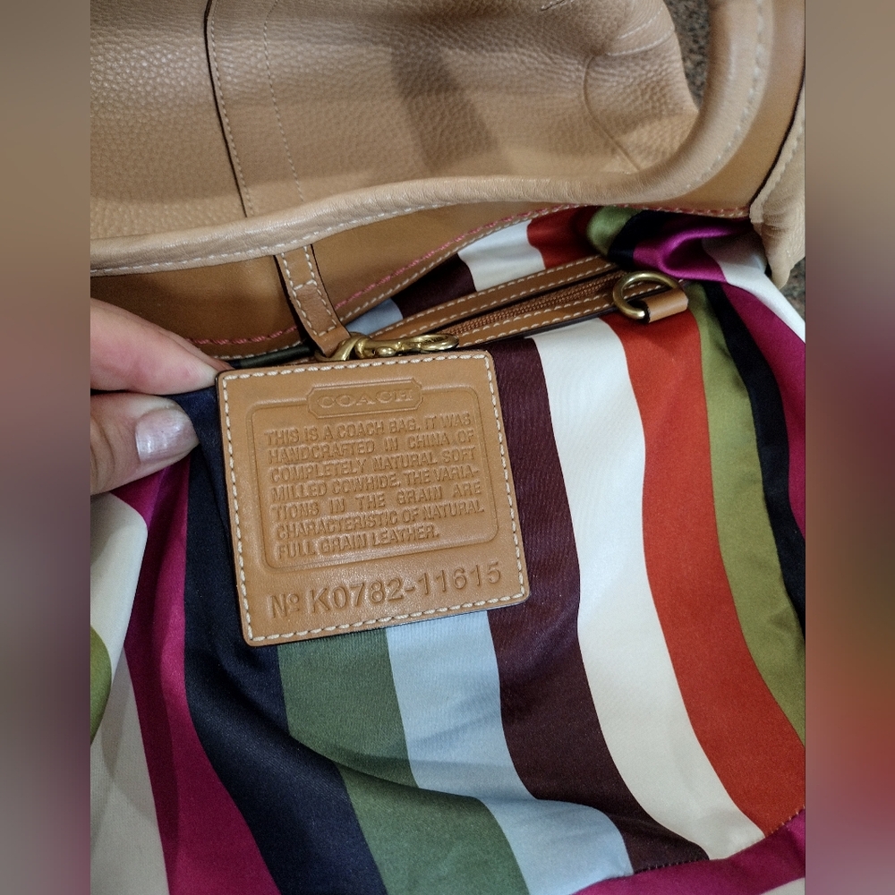 COACH Legacy Pebble Leather Ergo Tote - Picture 5 of 17